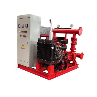 Σύστημα υδραντλιών πυρκαγιάς έκτακτης ανάγκης συσκευασίας αντλιών πυρκαγιάς diesel 90HP 7.5KW