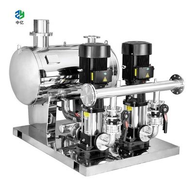Υλική αντλία εξοπλισμού παροχής νερού υδραντλιών συχνότητας η συμπληρωματική 1standby 1start .SS304 με και η δεξαμενή πίεσης